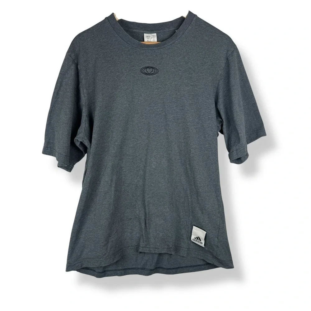 Adidas Big Self All Heart T Shirt Dark Gray Mens Size‎ Large Skater Streetwear